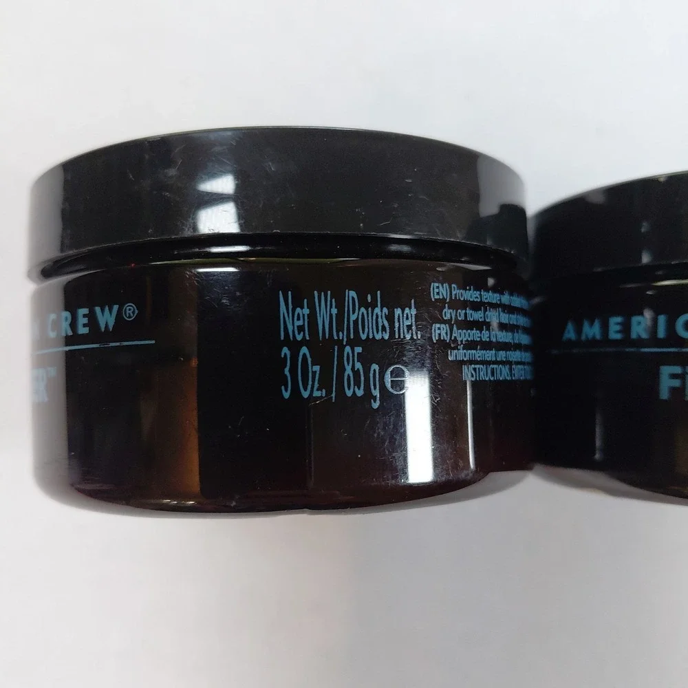 Lot of 2 American Crew Fiber 3oz Pliable Fiber with High Hold and Low Shine